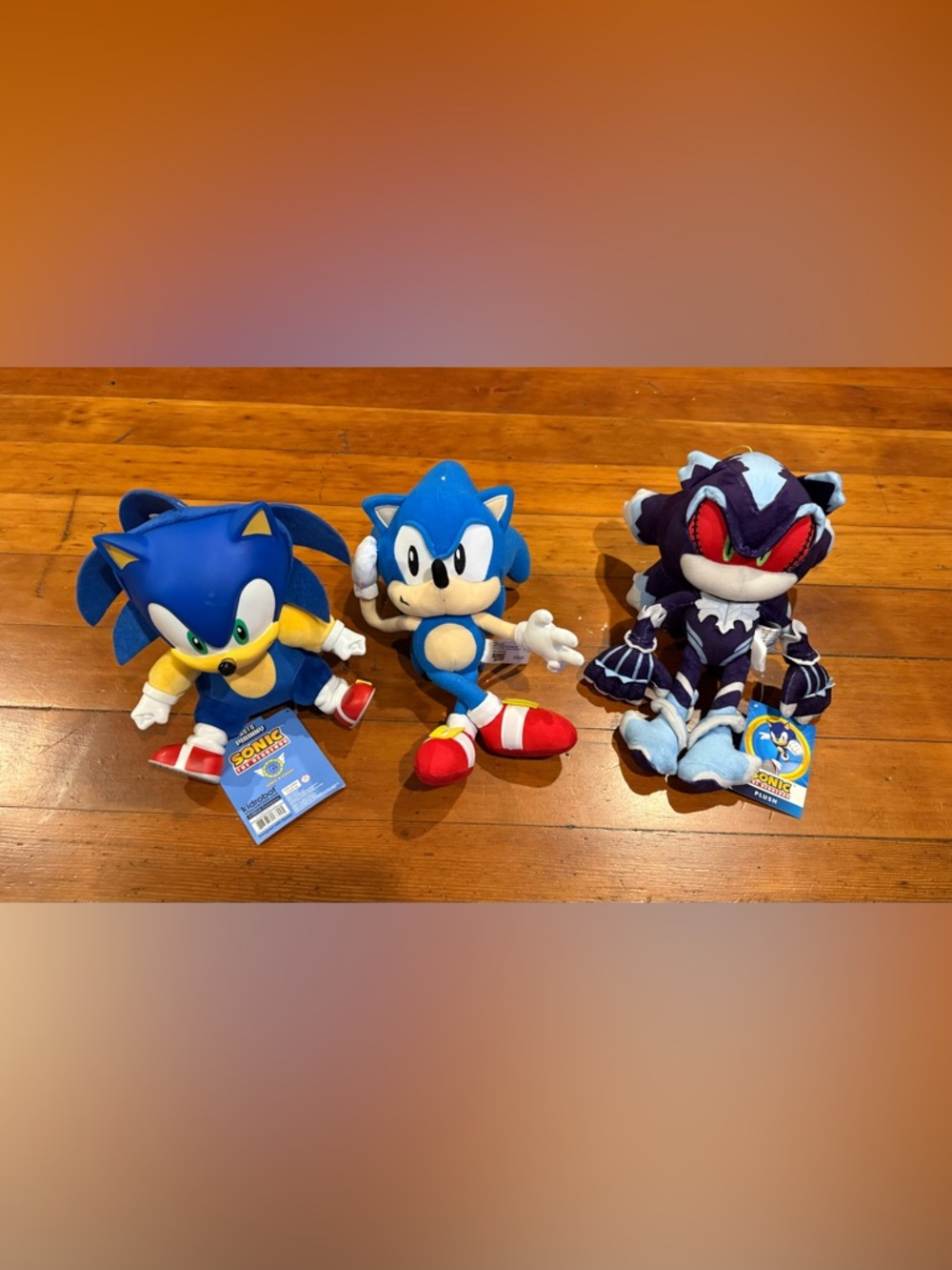 Blue Sonic Plush Character Toy - Official Licensed Stuffed Animal